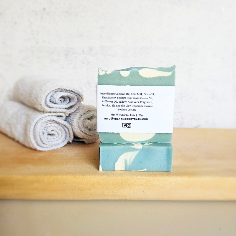 Exfoliating Sea Salt Goat Milk Soap | Spa Bar