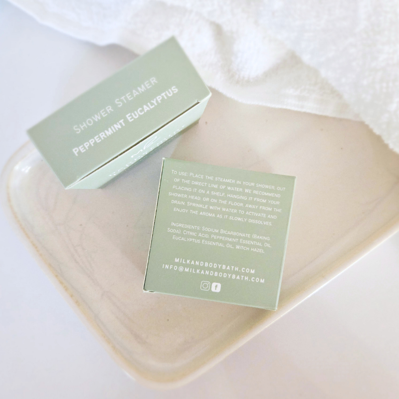 Peppermint Eucalyptus Shower Steamer | Large Mix & Match Shower Steamer