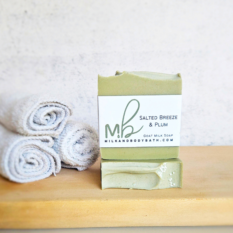 Exfoliating Salted Breeze + Plum Goat Milk Soap | Spa Bar