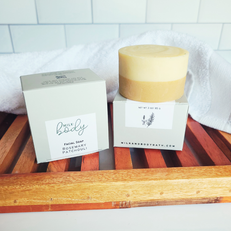 Rosemary Patchouli Goat Milk Facial Soap