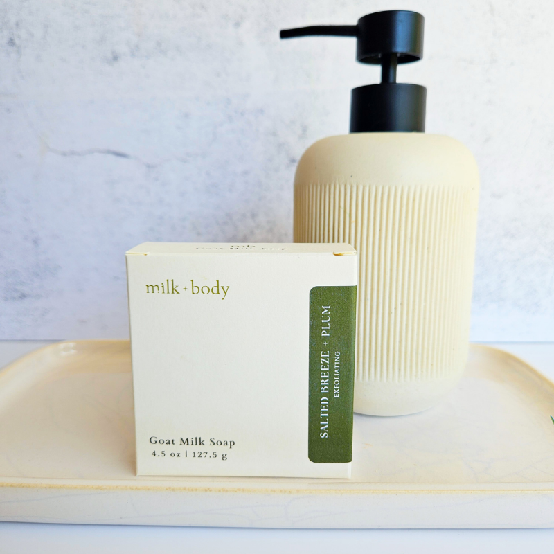 Exfoliating Salted Breeze + Plum Goat Milk Soap | Spa Bar