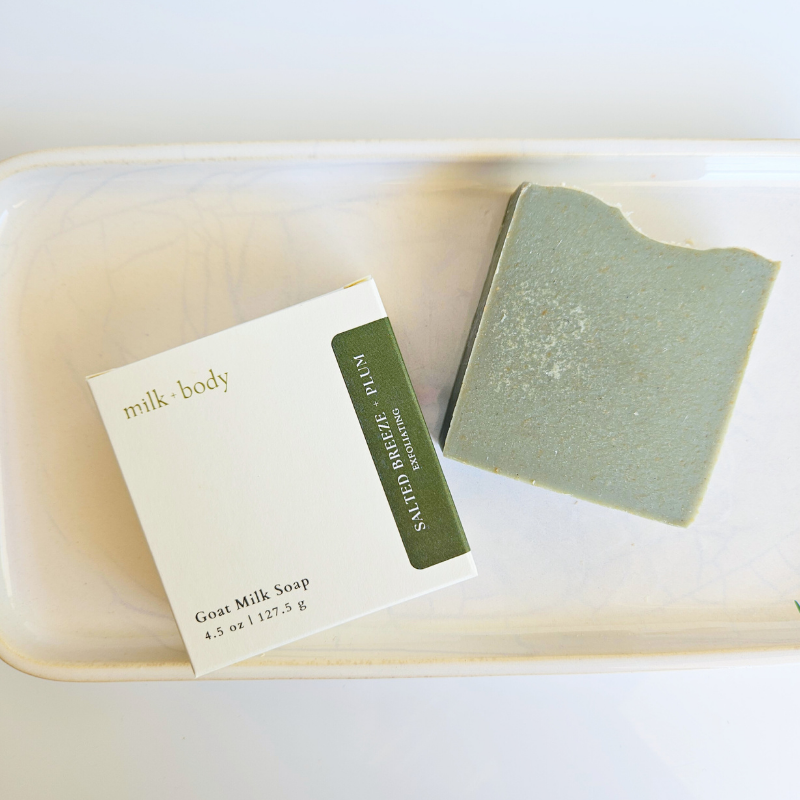 Exfoliating Salted Breeze + Plum Goat Milk Soap | Spa Bar