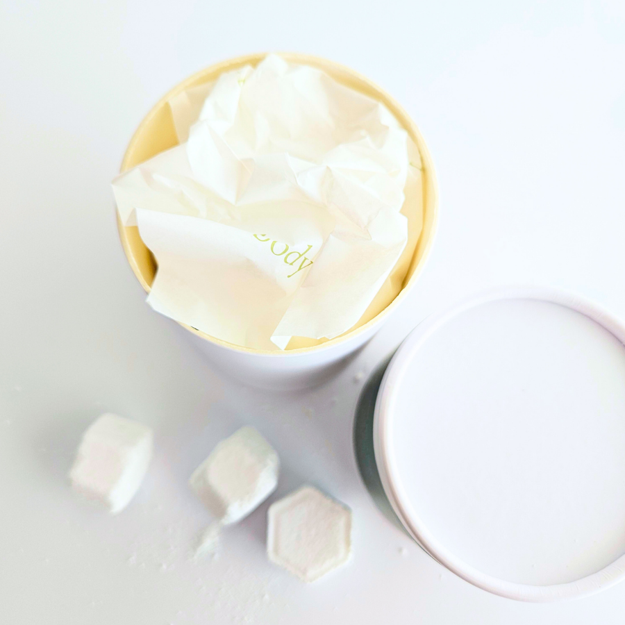 Coconut Rose Shower Steamer Jar | 12ct Per Jar, Glass Jar, Refillable, Aromatherapy