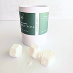 Coconut Rose Shower Steamer Jar | 12ct Per Jar, Glass Jar, Refillable, Aromatherapy