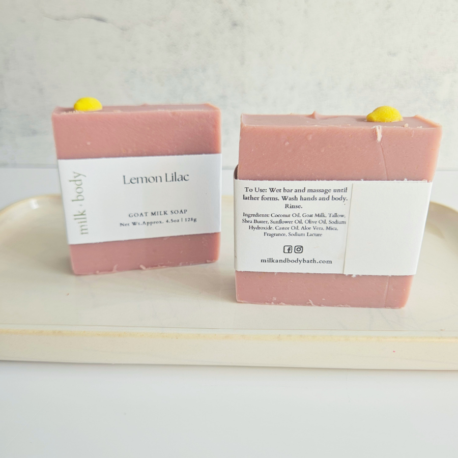 Lemon Lilac Goat Milk Soap