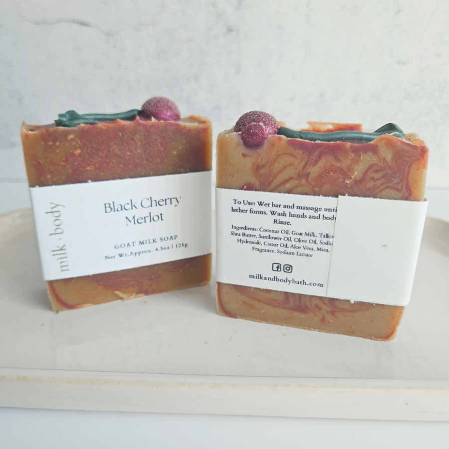 Black Cherry Merlot Goat Milk Soap