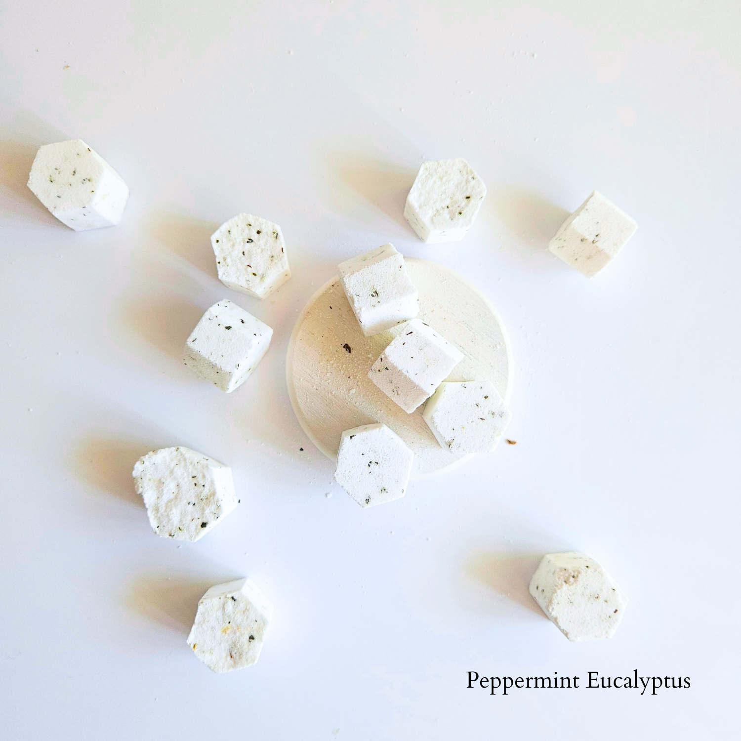 Peppermint Eucalyptus Bulk Shower Steamers  | Packaging-Free, White Label, Plastic-Free