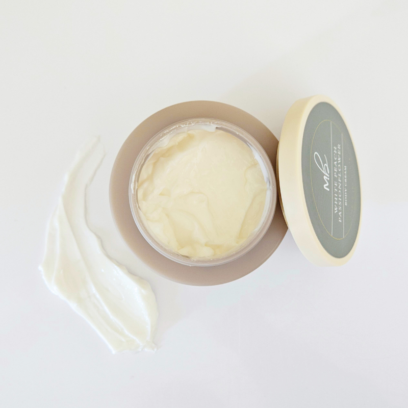 White Peach Passionflower Goat Milk + Tallow Body Cream