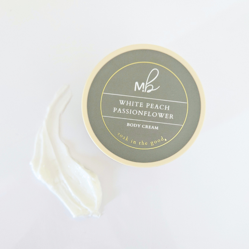 White Peach Passionflower Goat Milk + Tallow Body Cream