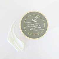 White Peach Passionflower Goat Milk + Tallow Body Cream