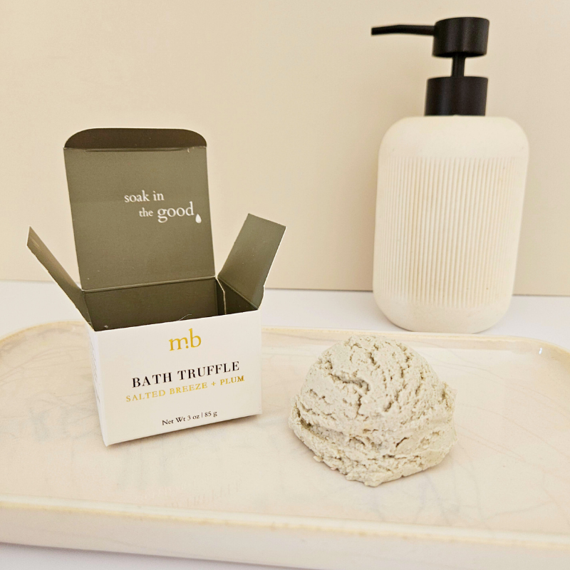 Salted Breeze + Plum Bubble Bath Truffle