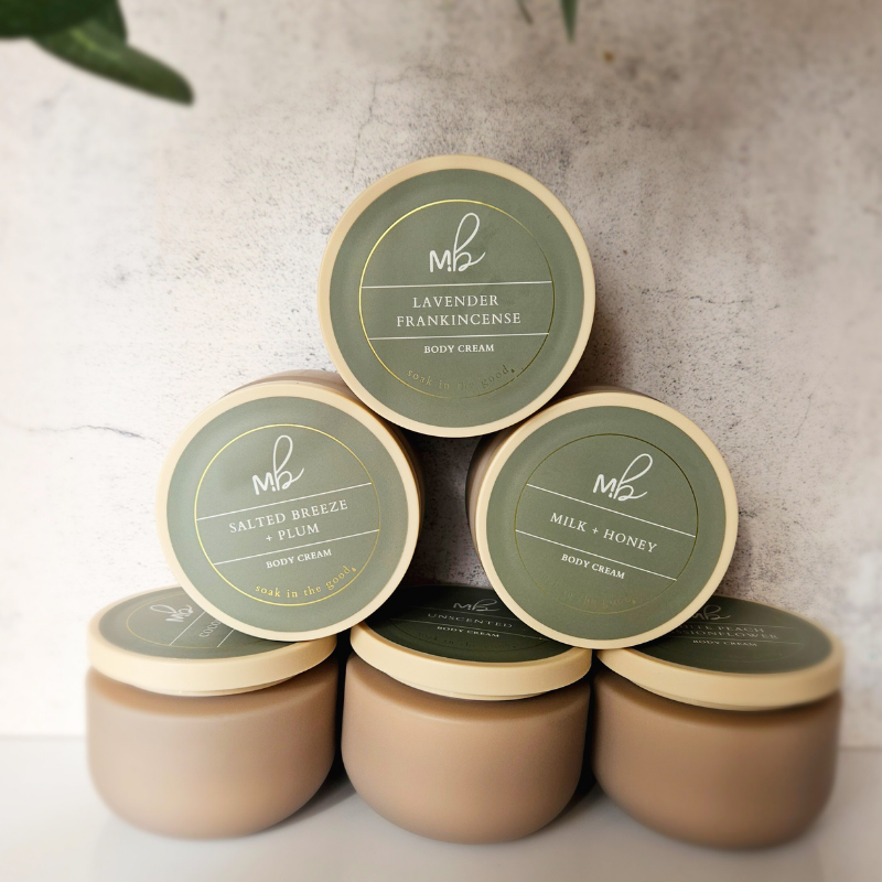 White Peach Passionflower Goat Milk + Tallow Body Cream