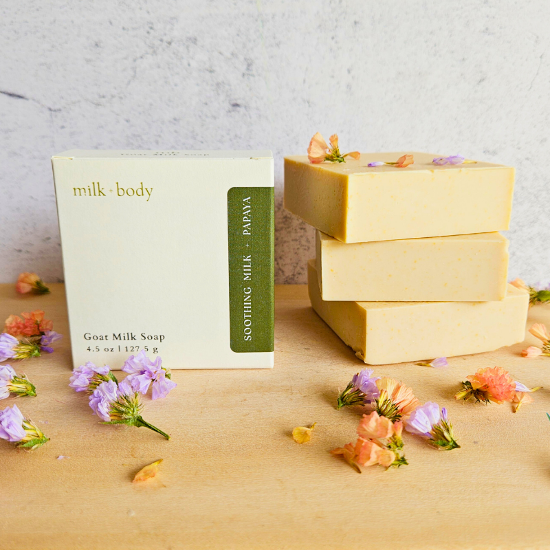 Soothing Milk + Papaya Goat Milk Soap
