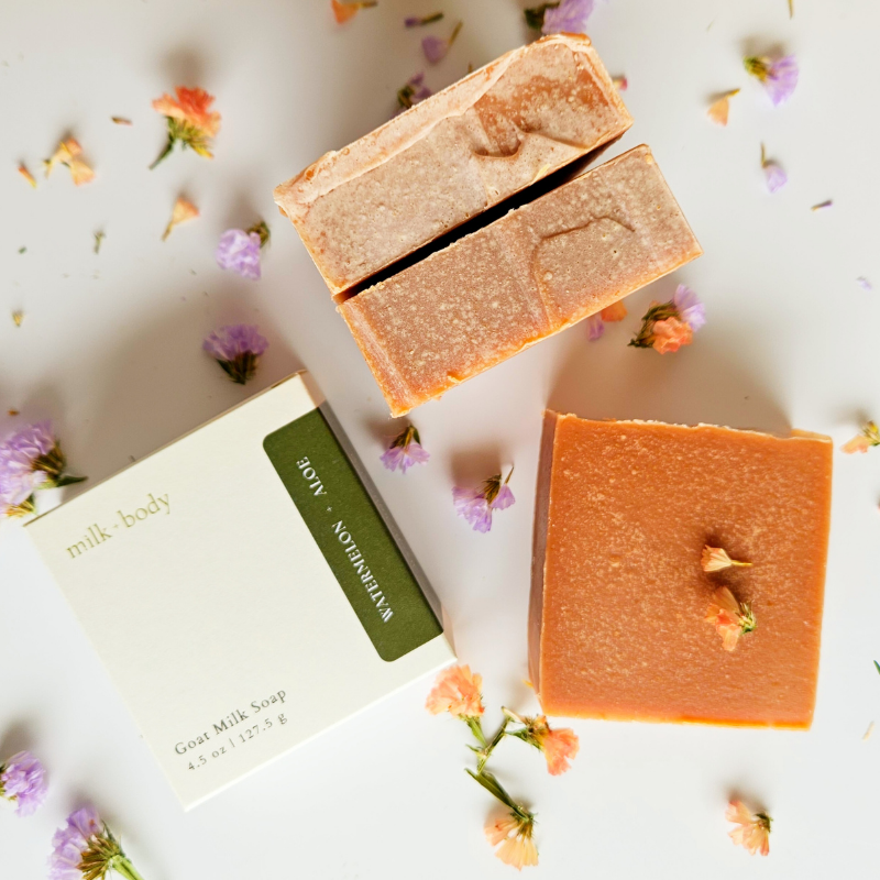 Watermelon + Aloe Goat Milk Soap
