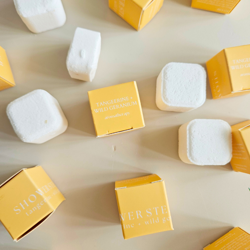 Tangerine + Wild Geranium Mini Shower Steamer