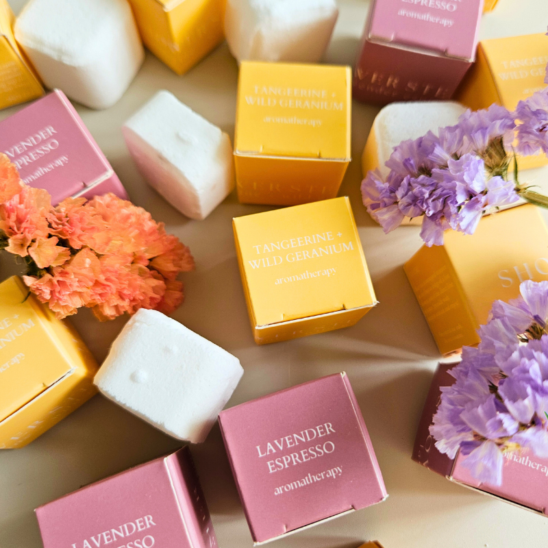 Tangerine + Wild Geranium Mini Shower Steamer