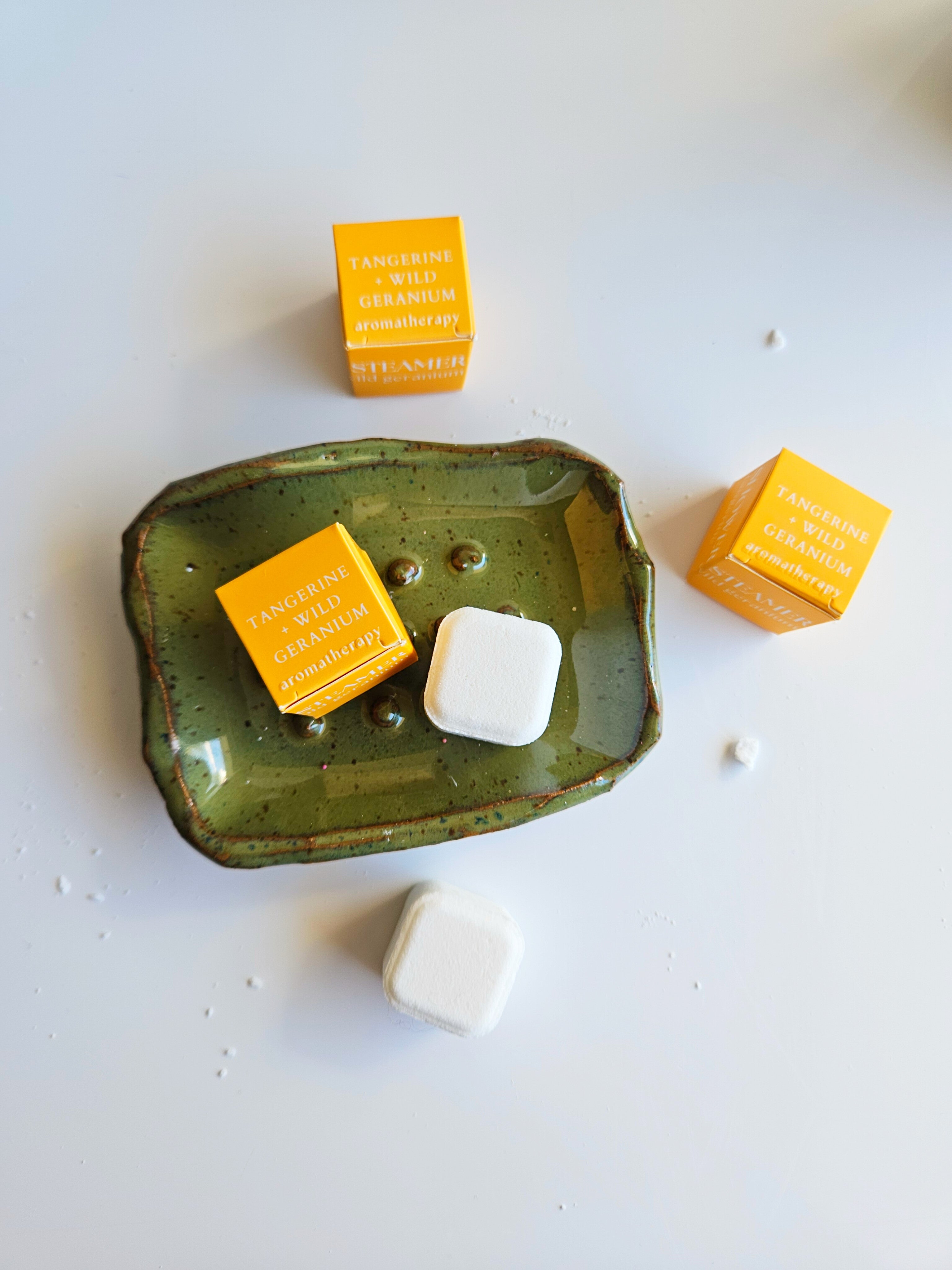 Tangerine + Wild Geranium Mini Shower Steamer
